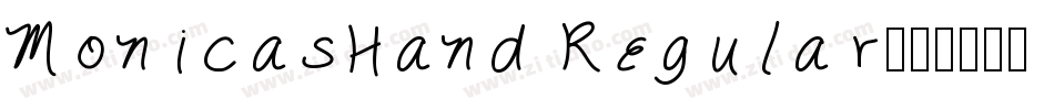 MonicasHand Regular字体转换